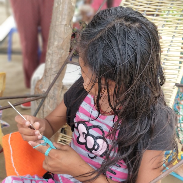 Wayuu Children learning with tradition.