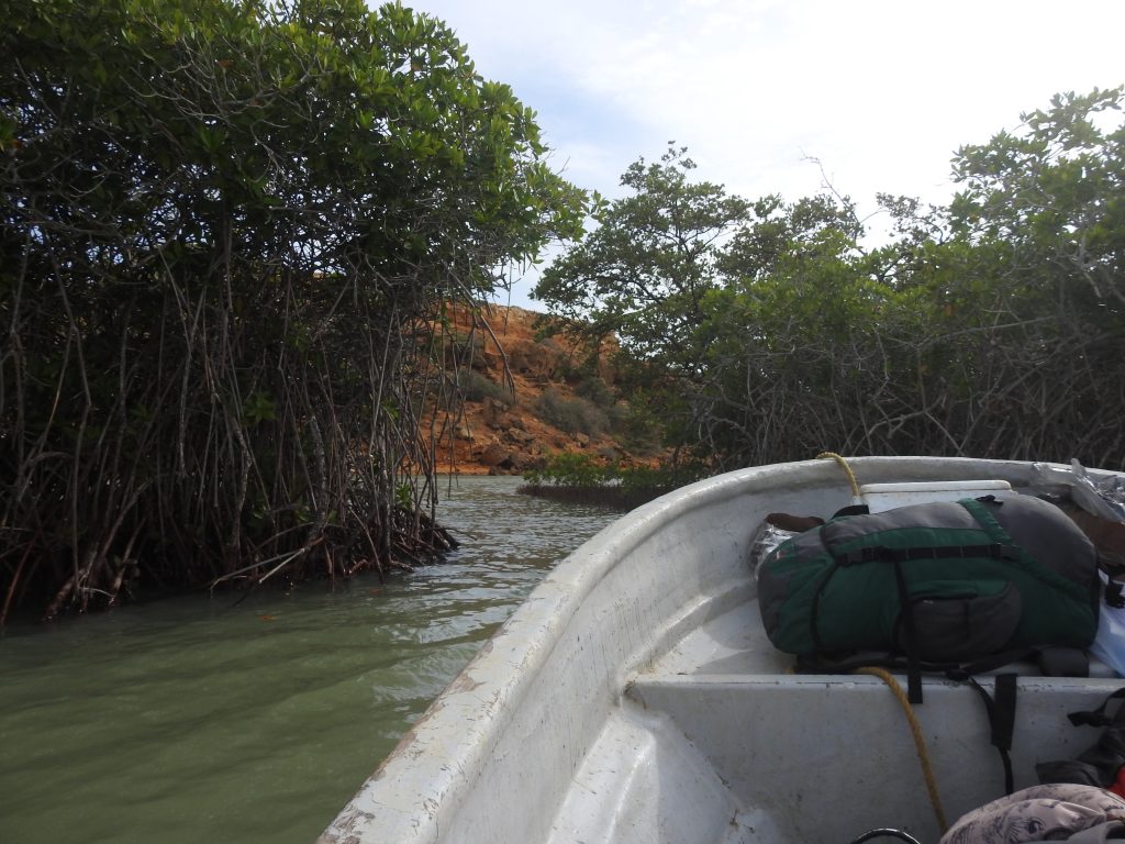 Boat ride to Punta Gallinas