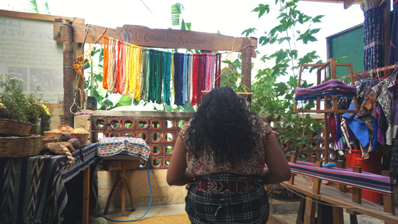 Weaving in the work shop lake atitlan